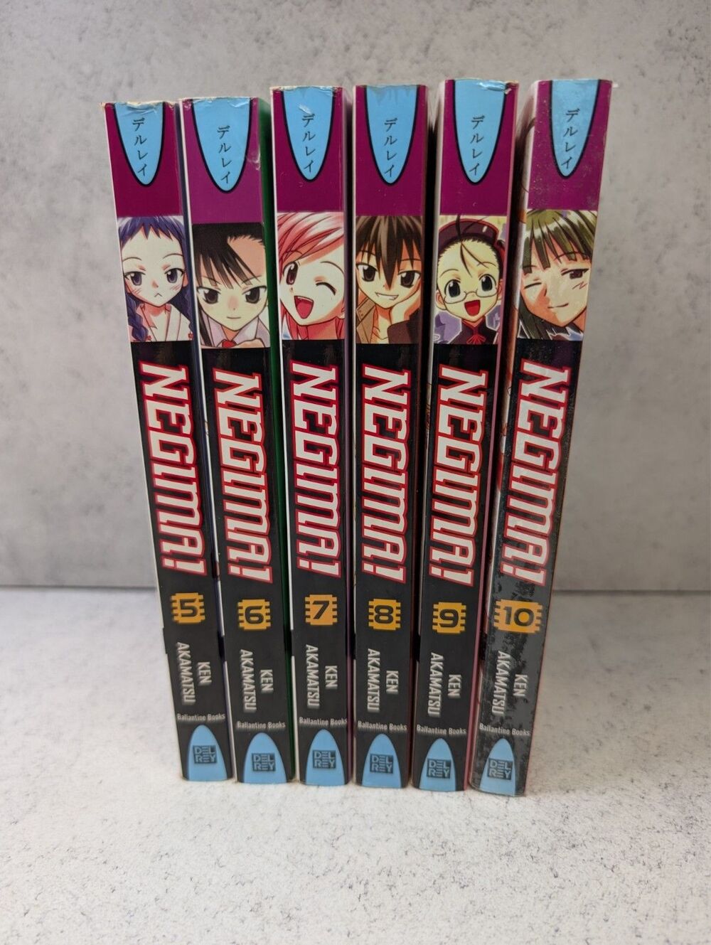 Negima Magister Negi Magi Vol 5–10 Manga Lot Del Rey English Ken Akamatsu